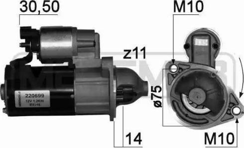 Messmer 220699 - Motorino d'avviamento autozon.pro