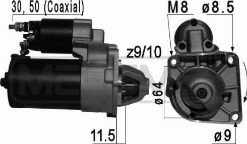 Messmer 220697A - Motorino d'avviamento autozon.pro