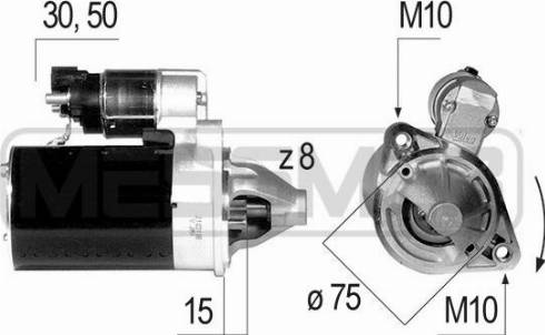 Messmer 220644A - Motorino d'avviamento autozon.pro