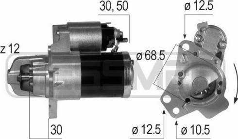 Messmer 220640A - Motorino d'avviamento autozon.pro