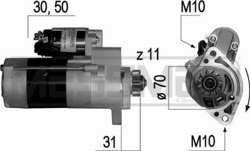 Messmer 220642A - Motorino d'avviamento autozon.pro