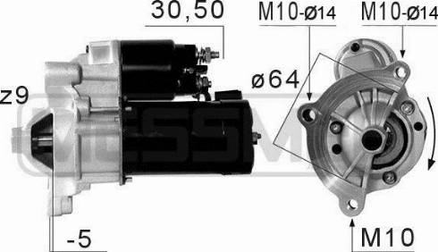 Messmer 220660A - Motorino d'avviamento autozon.pro