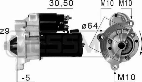 Messmer 220660 - Motorino d'avviamento autozon.pro