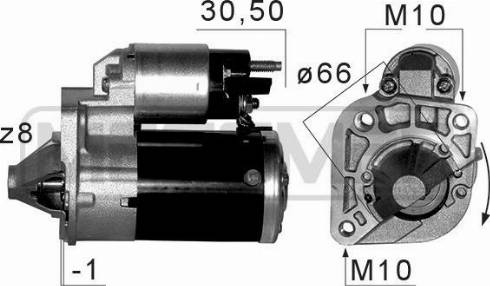 Messmer 220668A - Motorino d'avviamento autozon.pro