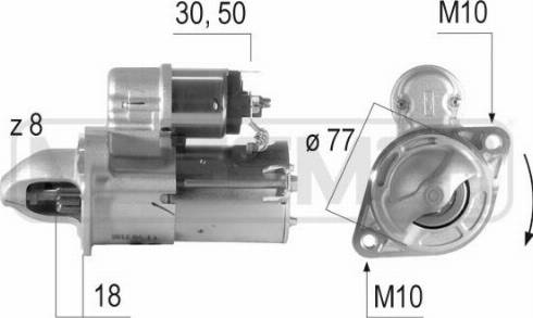 Messmer 220615A - Motorino d'avviamento autozon.pro