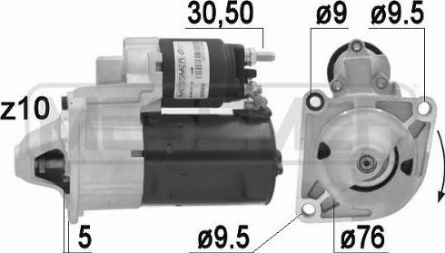 Messmer 220685A - Motorino d'avviamento autozon.pro