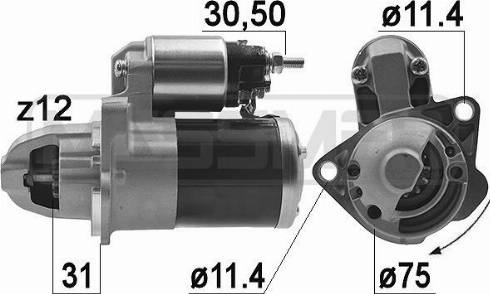 Messmer 220639A - Motorino d'avviamento autozon.pro