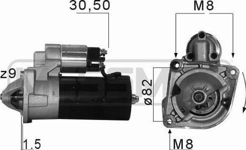 Messmer 220679A - Motorino d'avviamento autozon.pro