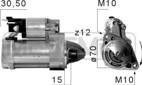 Messmer 220670A - Motorino d'avviamento autozon.pro