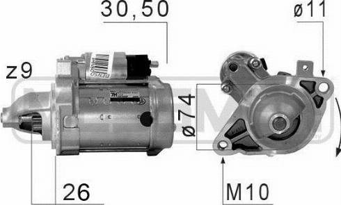 Messmer 220677A - Motorino d'avviamento autozon.pro