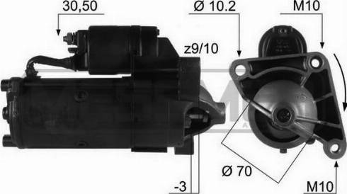 Messmer 220099R - Motorino d'avviamento autozon.pro