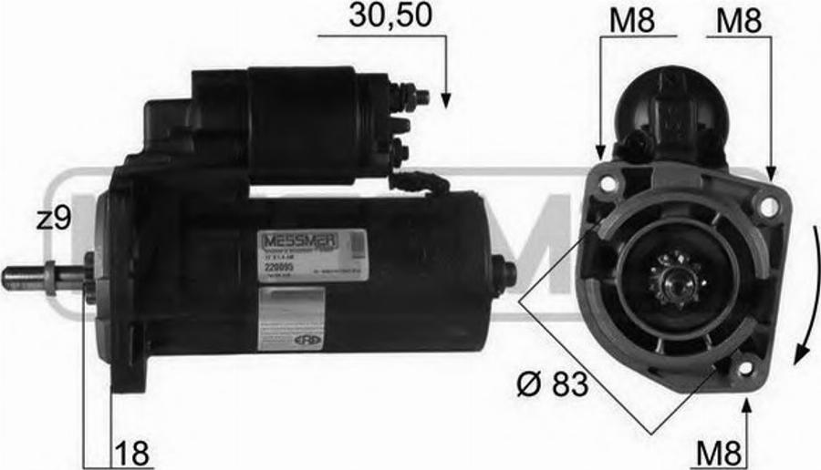 Messmer 220095 - Motorino d'avviamento autozon.pro