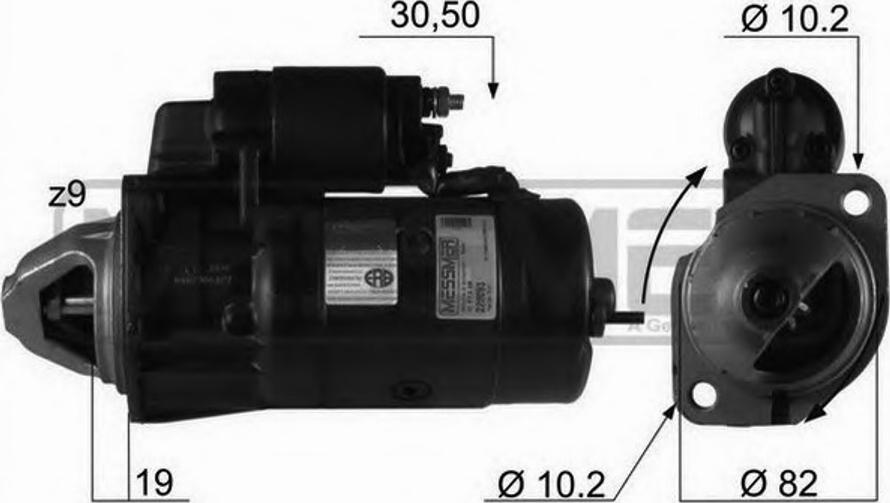 Messmer 220093 - Motorino d'avviamento autozon.pro