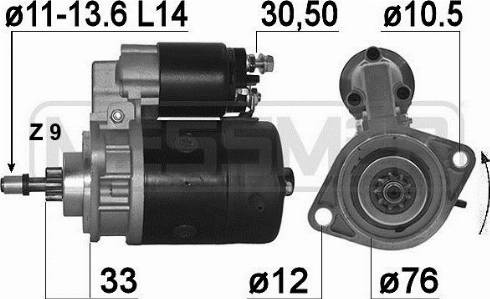 Messmer 220092A - Motorino d'avviamento autozon.pro