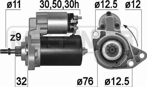 Messmer 220097A - Motorino d'avviamento autozon.pro