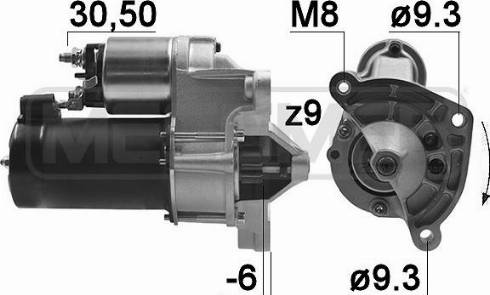 Messmer 220044A - Motorino d'avviamento autozon.pro