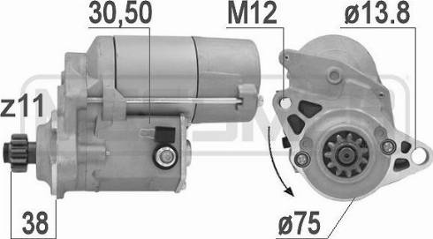 Messmer 220040A - Motorino d'avviamento autozon.pro