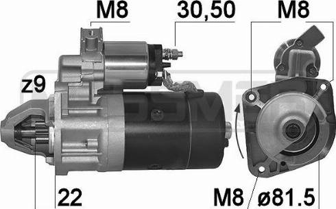 Messmer 220043A - Motorino d'avviamento autozon.pro