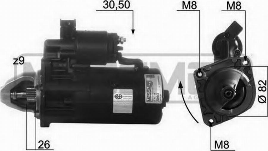 Messmer 220043 - Motorino d'avviamento autozon.pro