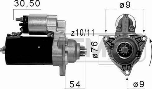 Messmer 220054A - Motorino d'avviamento autozon.pro