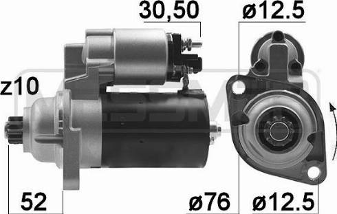 Messmer 220055A - Motorino d'avviamento autozon.pro