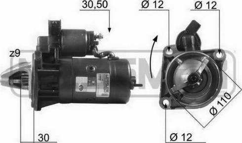 Messmer 220050A - Motorino d'avviamento autozon.pro