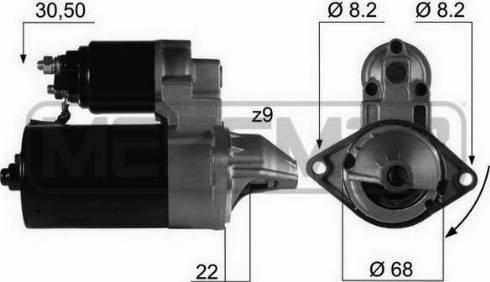 Messmer 220058A - Motorino d'avviamento autozon.pro