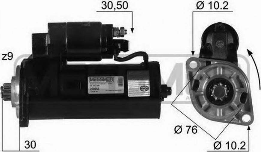 Messmer 220053 - Motorino d'avviamento autozon.pro