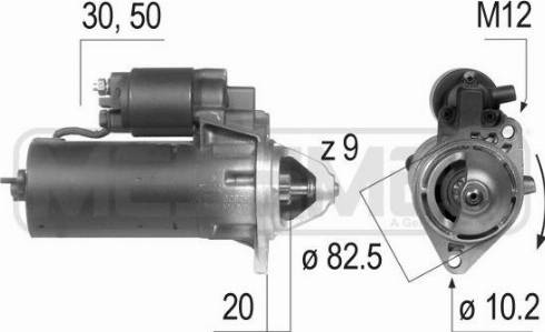 Messmer 220052A - Motorino d'avviamento autozon.pro