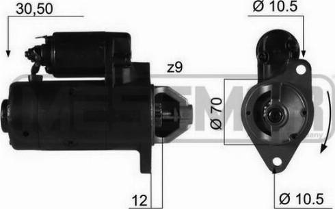 Messmer 220064R - Motorino d'avviamento autozon.pro