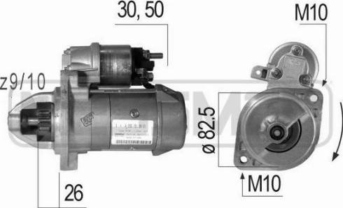 Messmer 220060A - Motorino d'avviamento autozon.pro