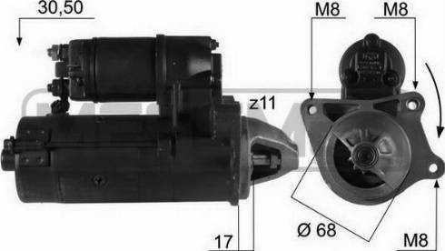 Messmer 220063R - Motorino d'avviamento autozon.pro