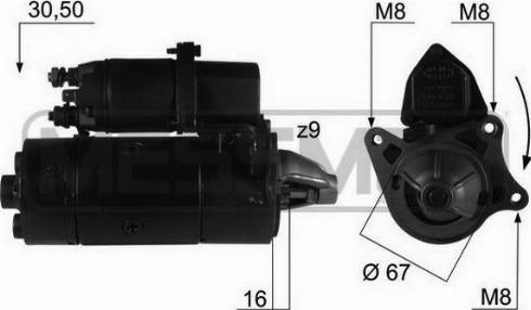 Messmer 220067R - Motorino d'avviamento autozon.pro