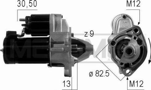 Messmer 220004A - Motorino d'avviamento autozon.pro