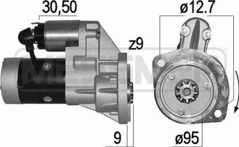 Messmer 220003A - Motorino d'avviamento autozon.pro