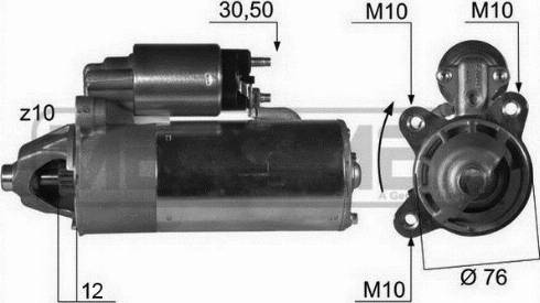 Messmer 220015A - Motorino d'avviamento autozon.pro