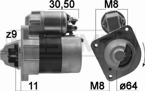 Messmer 220018A - Motorino d'avviamento autozon.pro