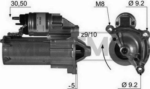 Messmer 220012A - Motorino d'avviamento autozon.pro