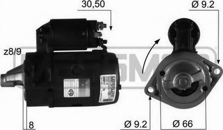 Messmer 220017 - Motorino d'avviamento autozon.pro