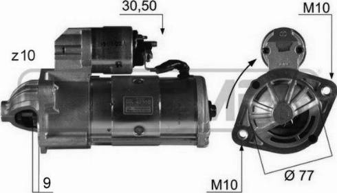 Messmer 220086A - Motorino d'avviamento autozon.pro