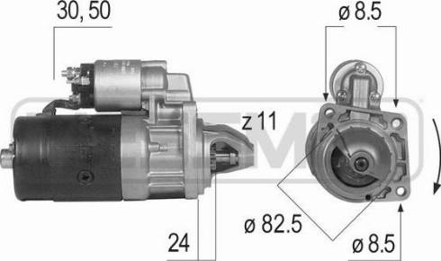 Messmer 220080A - Motorino d'avviamento autozon.pro