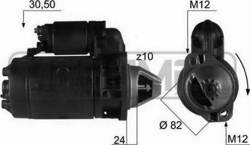 Messmer 220082R - Motorino d'avviamento autozon.pro