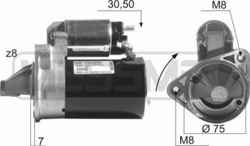 Messmer 220036A - Motorino d'avviamento autozon.pro