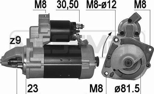 Messmer 220033A - Motorino d'avviamento autozon.pro