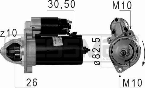 Messmer 220029A - Motorino d'avviamento autozon.pro