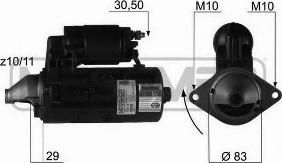 Messmer 220029 - Motorino d'avviamento autozon.pro