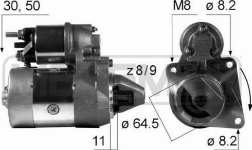 Messmer 220024A - Motorino d'avviamento autozon.pro