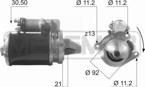 Messmer 220020A - Motorino d'avviamento autozon.pro