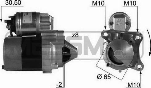 Messmer 220023A - Motorino d'avviamento autozon.pro