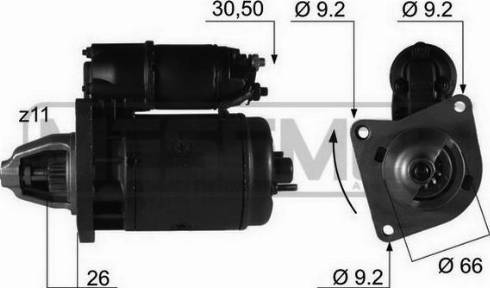 Messmer 220075R - Motorino d'avviamento autozon.pro